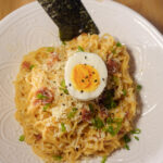 spicy miso ramen carbonara